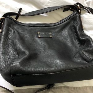 Kate Spade Black Leather Hobo Crossbody